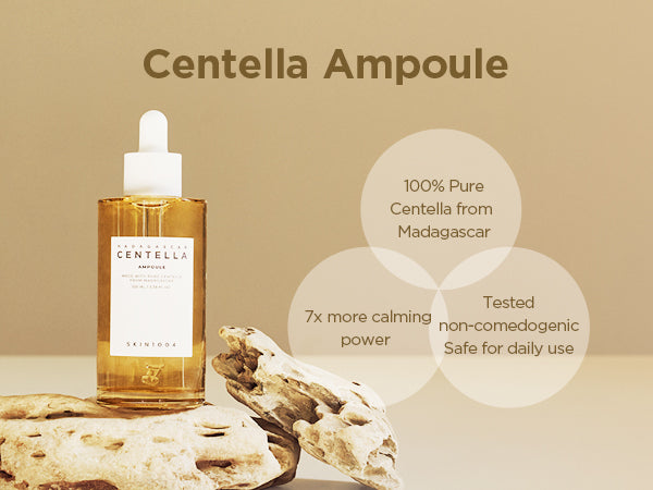 SKIN1004 Madagascar Centella Ampoule (100ml / 3.38 fl.oz) – 100% Pure Extract Facial Serum for Sensitive & Acne-Prone Skin