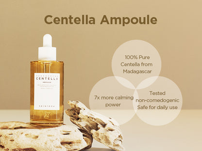 SKIN1004 Madagascar Centella Ampoule (100ml / 3.38 fl.oz) – 100% Pure Extract Facial Serum for Sensitive & Acne-Prone Skin